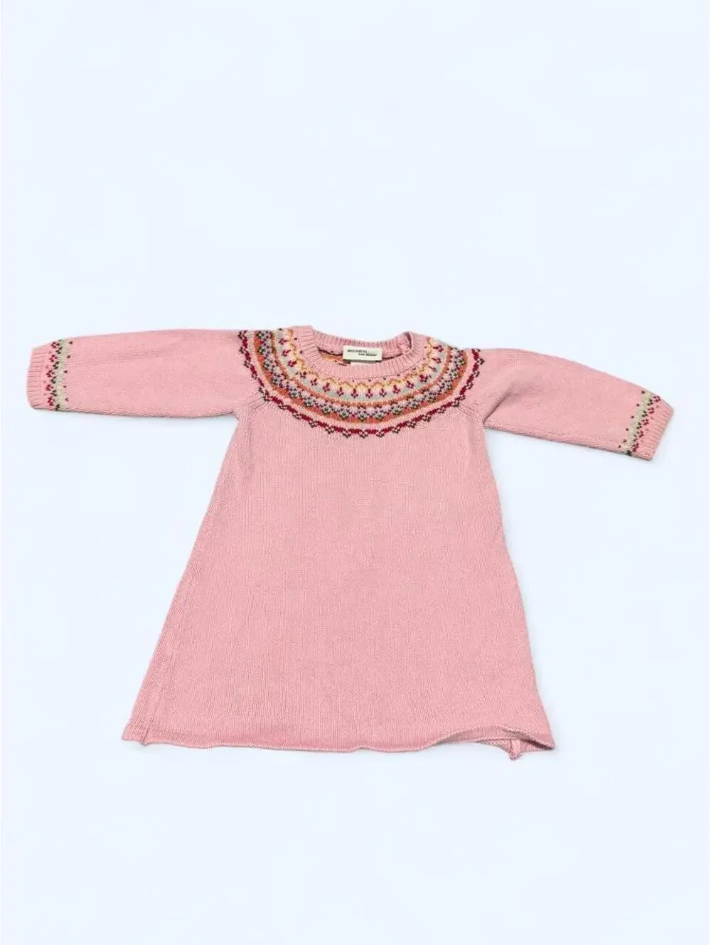 Vintage Genuine Baby by OshKosh Pink Knit Sweater Dress 9 Months